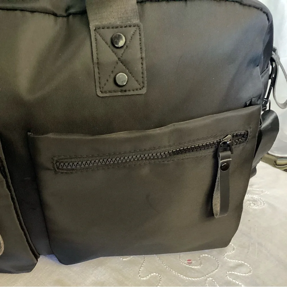 NWOT Elegant Black Soft Briefcase or Weekend Bag